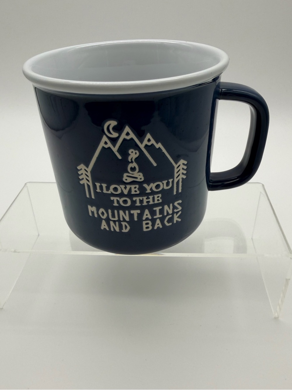Members Mark I Love You to the Mountains and Back Camping Coffee Tea Mug Cup